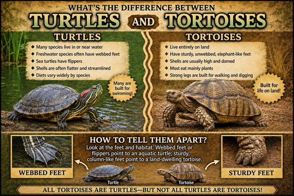 Turtles and Tortoises Educational Sign