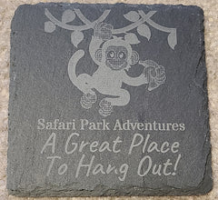 Custom Laser Engraved Stone Coaster