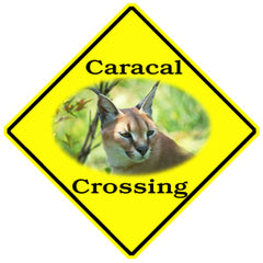 Caracal Crossing Sign
