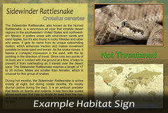 Diamond Back Rattlesnake Sign