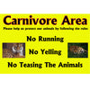 Carnivore Area Sign
