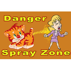 Danger Spray Zone