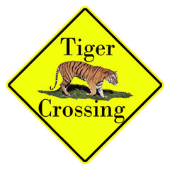 Tiger Crossing Sign